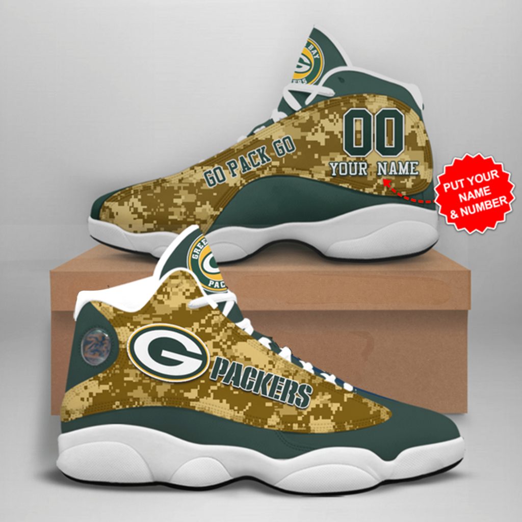 Green Bay Packers Shoes Air Jordan 13 For Men And Women V44 - EvaPurses