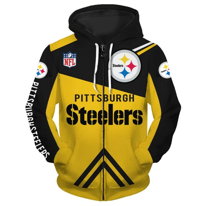 Pittsburgh Steelers Hoodie 3D Sweatshirt Pullover V17 - EvaPurses