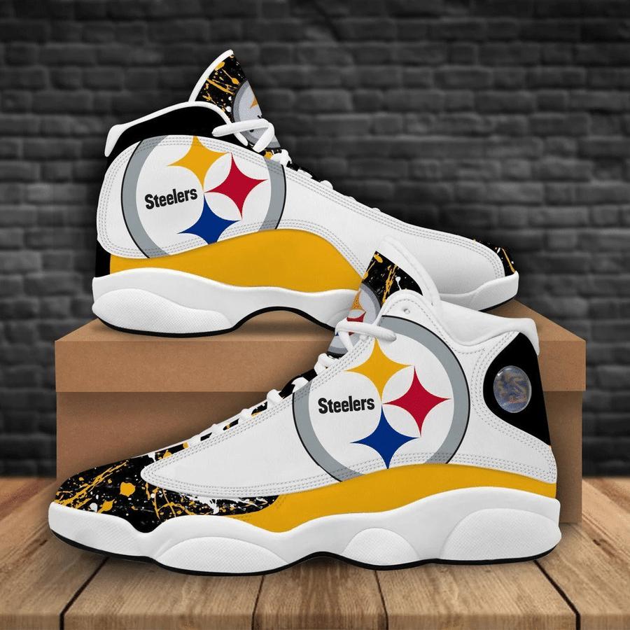 Pittsburgh Steelers Camouflage Custom Air Jordan 4 Sneaker