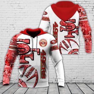 NFL San Francisco 49ers Skull Flower Red Hoodie Dress 3D