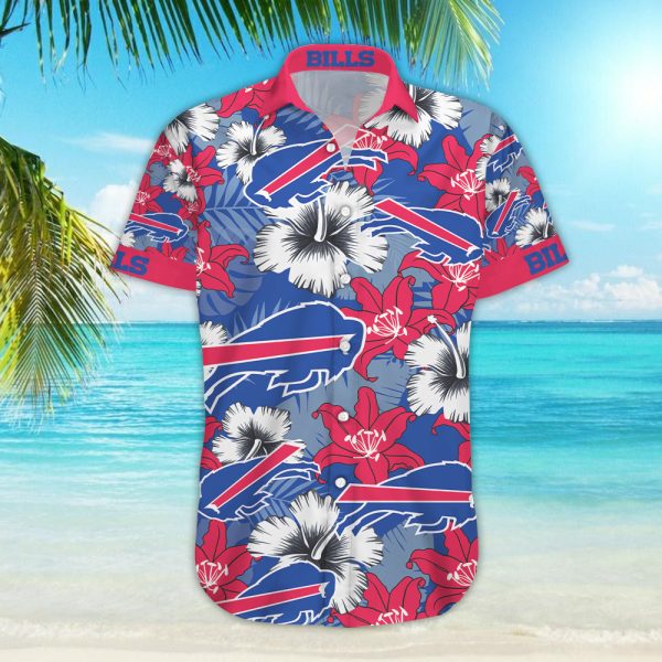 Buffalo Bills Hawaiian Shirts Blue Red V03