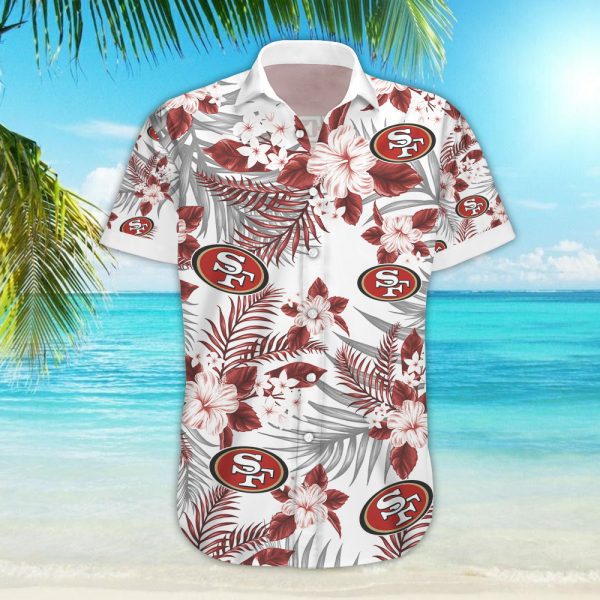 49ers aloha shirt, 49ers hawaiian, 49ers hawaiian shirt, hawaiian 49ers shirt, niners hawaiian shirt, san francisco 49ers hawaiian shirt