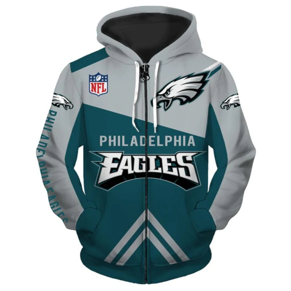 Philadelphia Eagles Hoodies All Over Print V55 On Sale - Vascara
