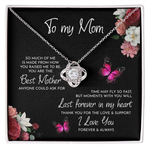 You Are The Best Mother Love Knot Necklace, Mom Necklace, Mom Birthday Gift, Mother's Day Gifts