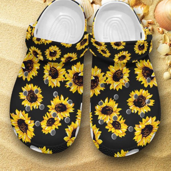 Sunflower Crocs Sunflower Clog Shoes V34