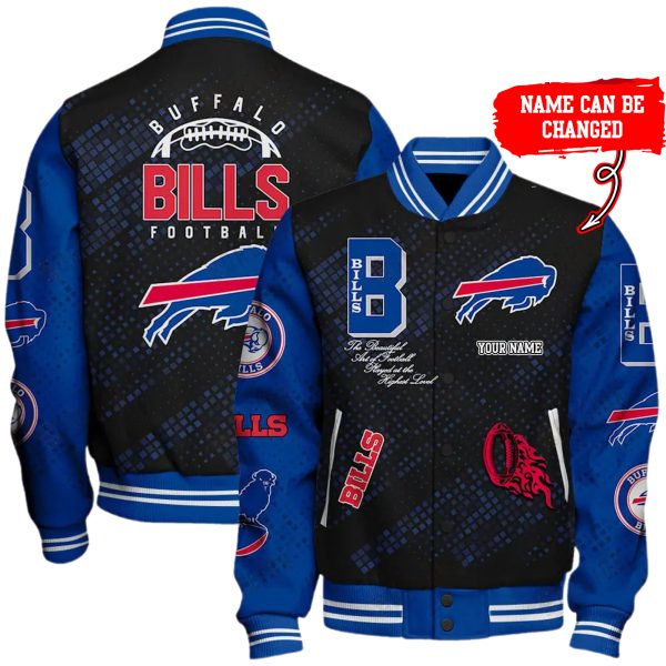 Customize Your Name With Buffalo Bills Button Down Baseball Jacket Version 4