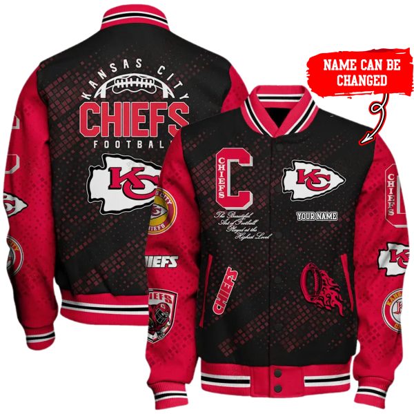 Customize Your Name With Kansas City Chiefs Button Down Baseball Jacket Version 4