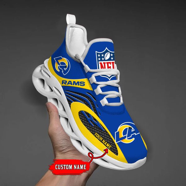 Los Angeles Rams Custom Name Max Soul Shoes M1