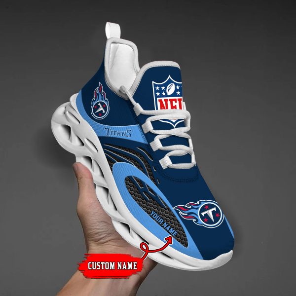 Tennessee Titans Custom Name Max Soul Shoes M1