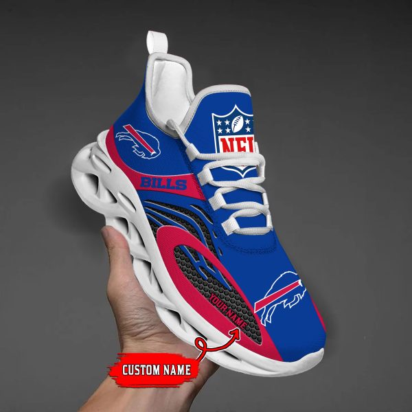 Buffalo Bills Custom Name Max Soul Shoes M1