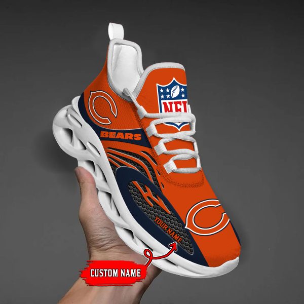 Chicago Bears Custom Name Max Soul Shoes M1