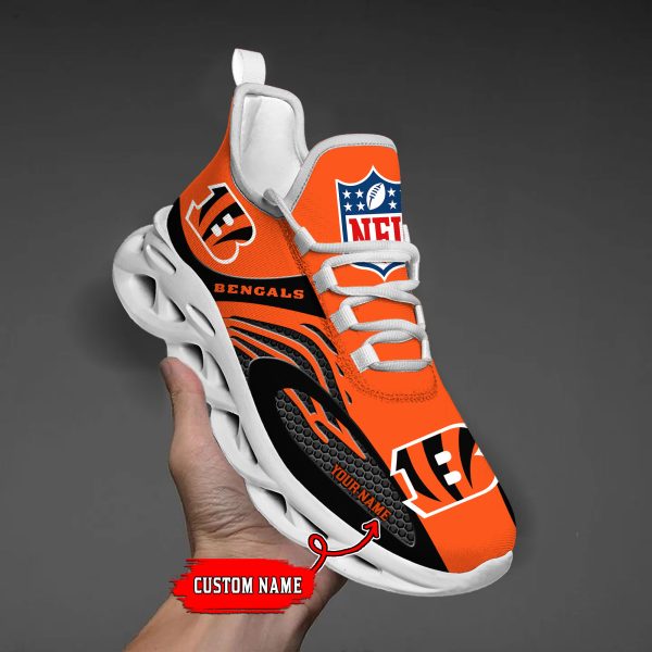 Cincinnati Bengals Custom Name Max Soul Shoes M1