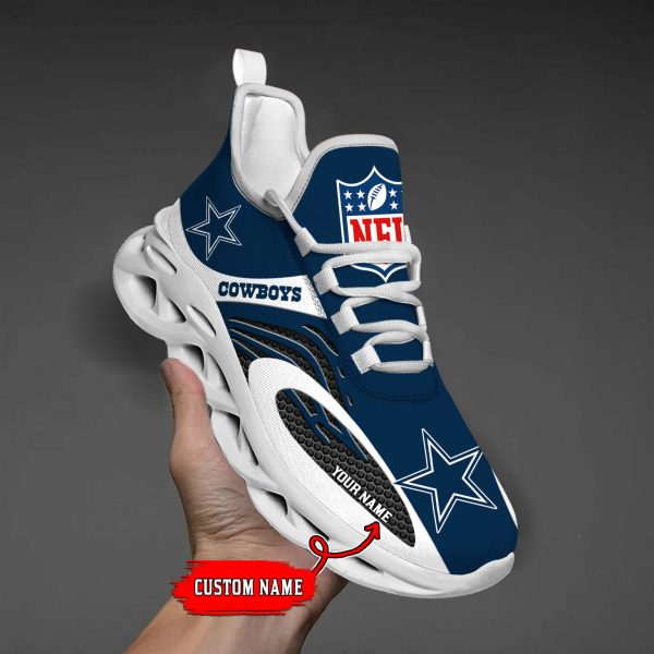 Dallas Cowboys Custom Name Max Soul Shoes M1