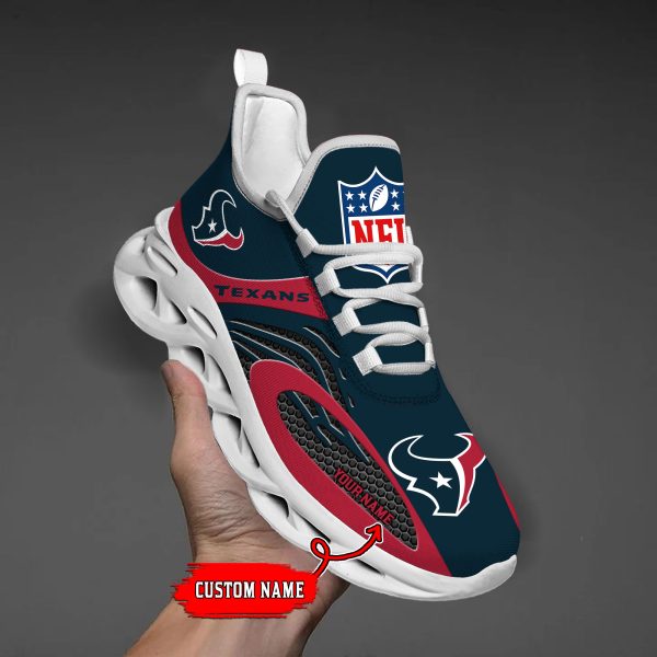 Houston Texans Custom Name Max Soul Shoes M1