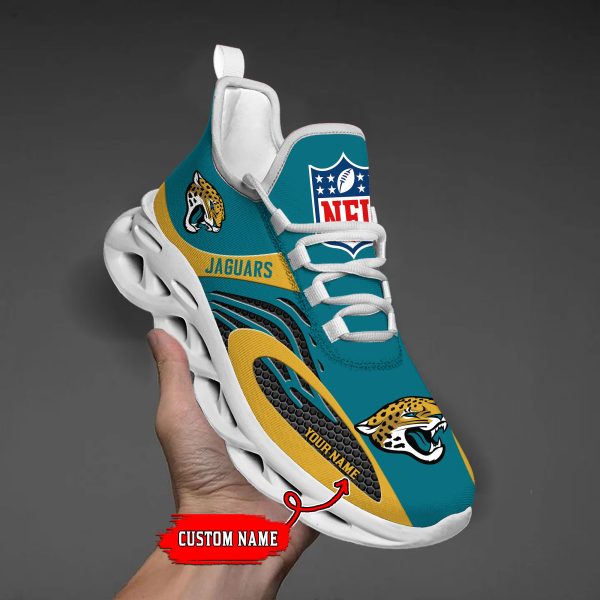 Jacksonville Jaguars Custom Name Max Soul Shoes M1