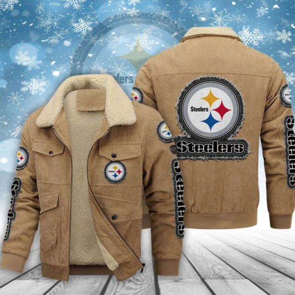 Pittsburgh Steelers Thickened Corduroy Jacket