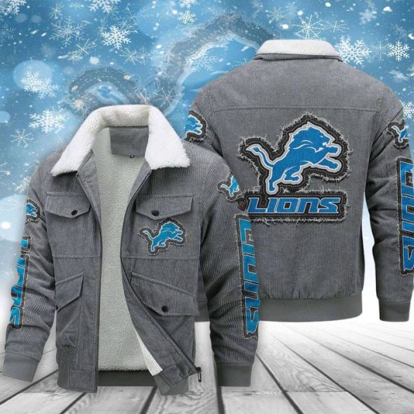 Detroit Lions Thickened Corduroy Jacket