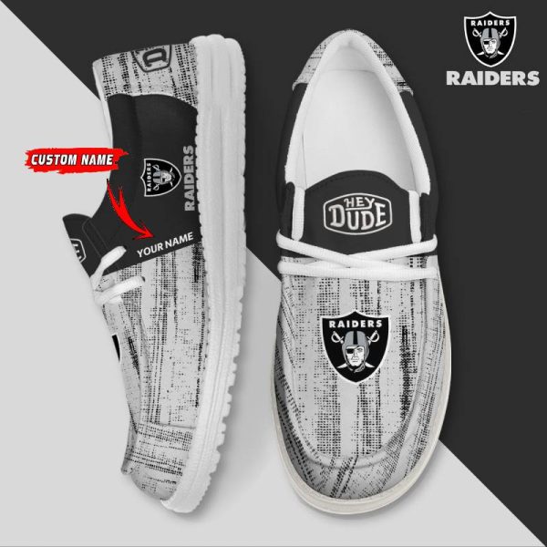 Las Vegas Raiders Personalized Hey Dude Shoes For Men And Women