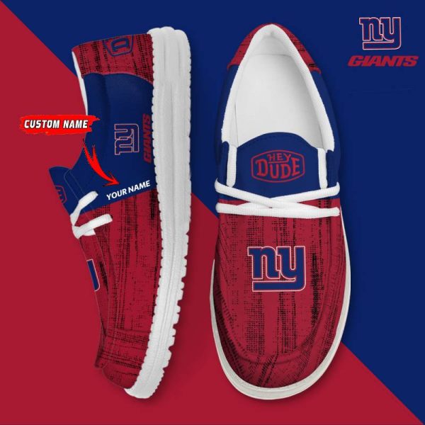 New York Giants Personalized Hey Dude Shoes For Men And Women