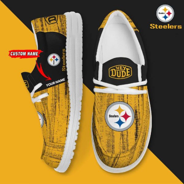 Pittsburgh Steelers Personalized Hey Dude Shoes For Men And Women