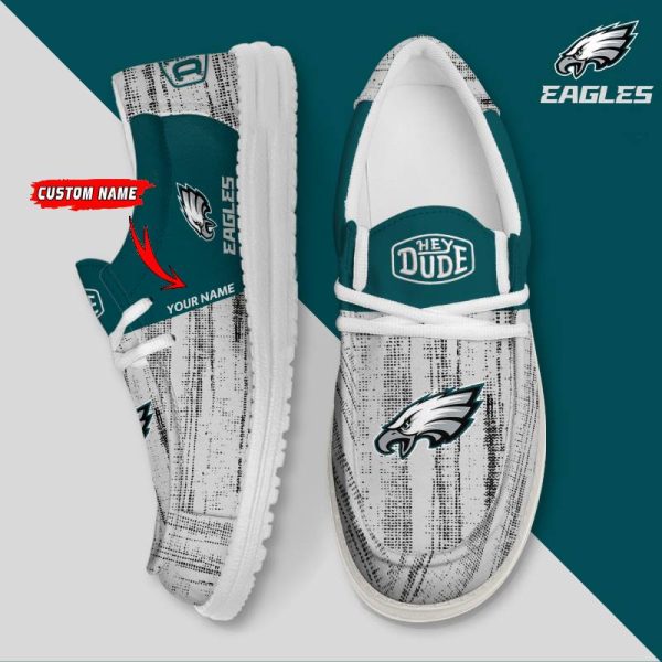 Philadelphia Eagles Personalized Hey Dude Shoes For Men And Women