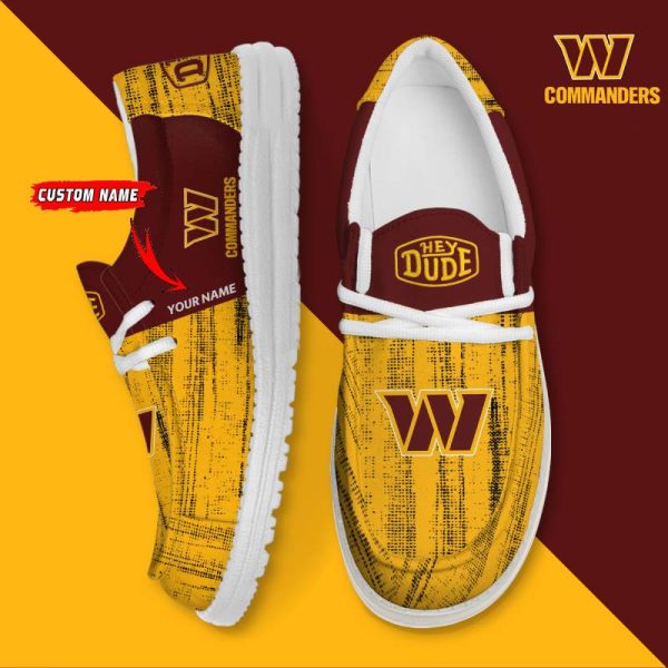 Washington Commanders Personalized Hey Dude Shoes For Men And Women