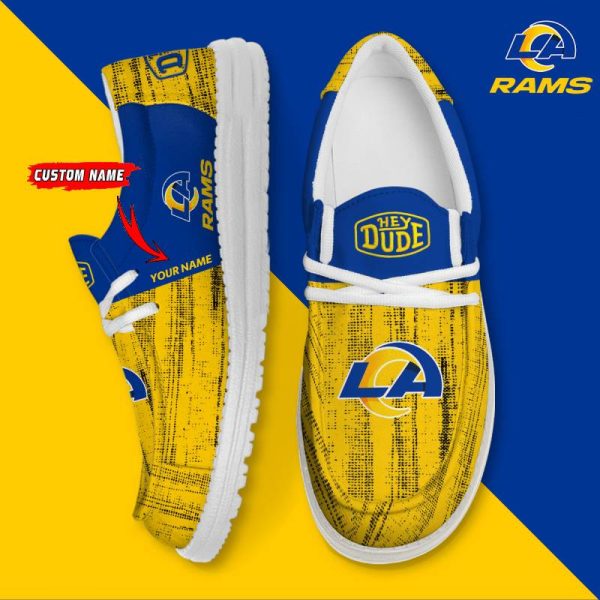 Footgearlocker Los Angeles Rams Personalized Hey Dude Shoes For Men And Women