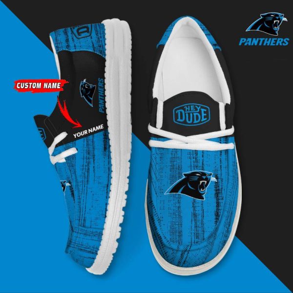 Carolina Panthers Personalized Hey Dude Shoes For Men And Women