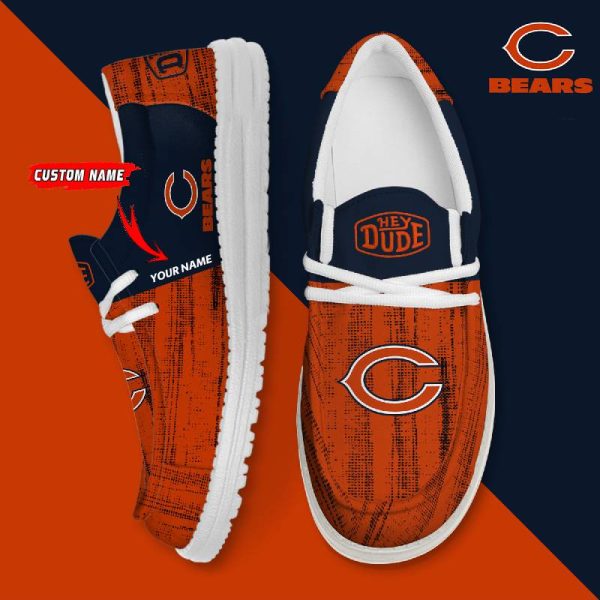 Chicago Bears Personalized Hey Dude Shoes For Men And Women