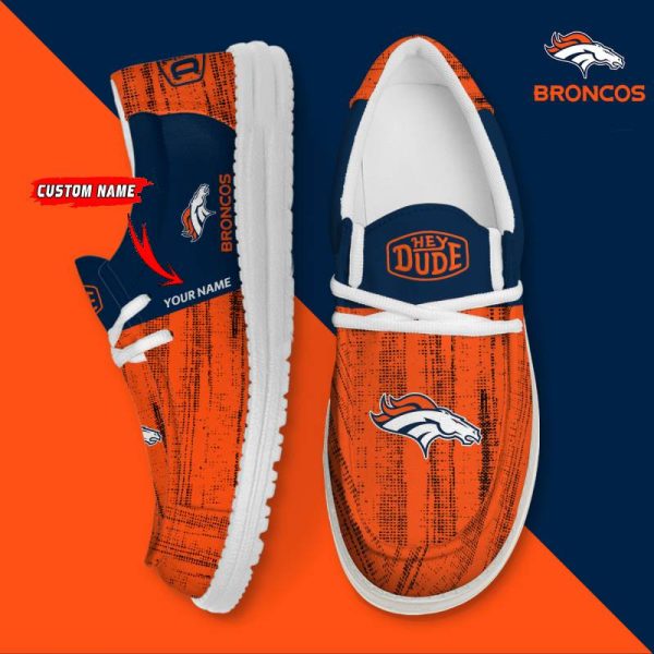 Denver Broncos Personalized Hey Dude Shoes For Men And Women