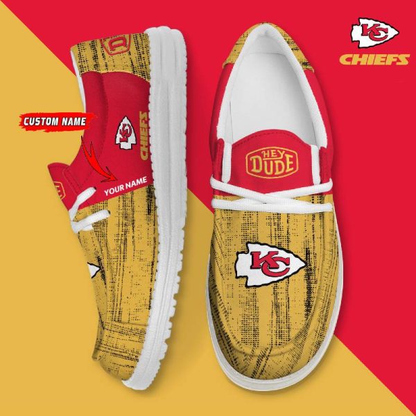 Kansas City Chiefs Personalized Hey Dude Shoes For Men And Women