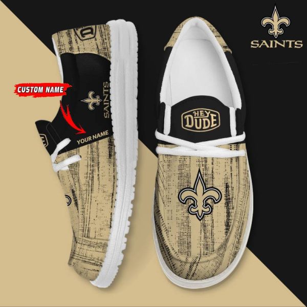 New Orleans Saints Personalized Hey Dude Shoes For Men And Women