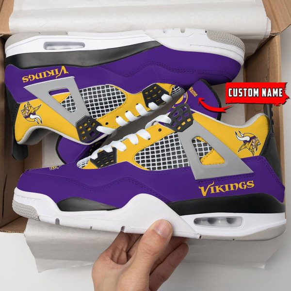 Minnesota Vikings Air Jordan 4 Sneaker V46