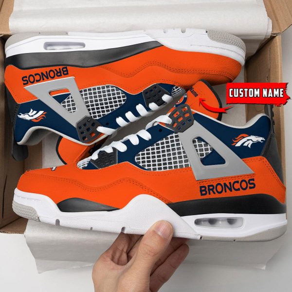 Denver Broncos Air Jordan 4 Sneaker V46