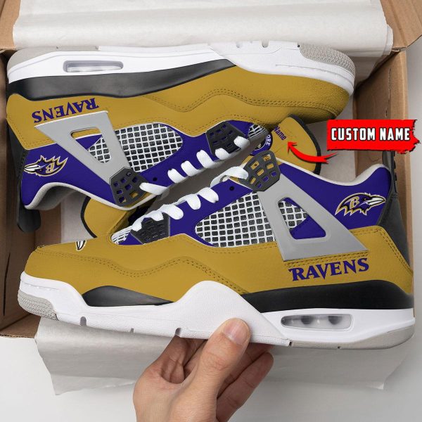 Baltimore Ravens Air Jordan 4 Sneaker V46