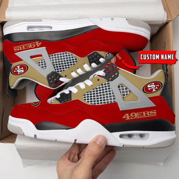 San Francisco 49ers Air Jordan 4 Sneaker V46