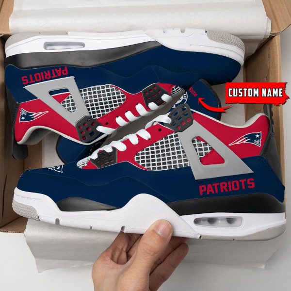 New England Patriots Air Jordan 4 Sneaker V46