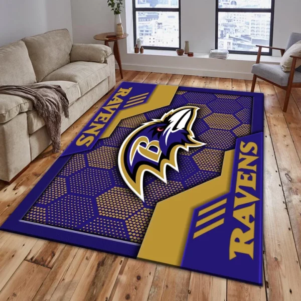 Baltimore Ravens Rectangle Rug