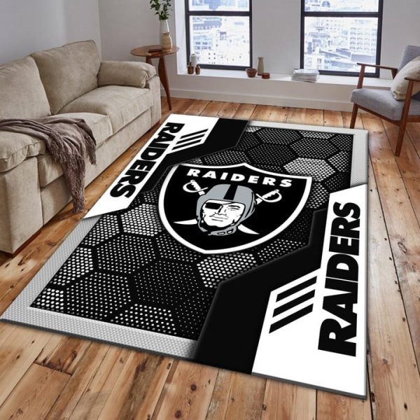 Las Vegas Raiders Rectangle Rug