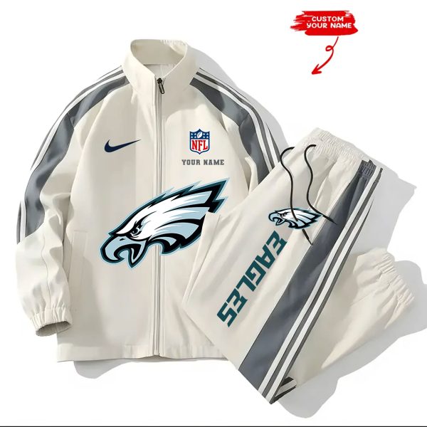 Philadelphia Eagles Football Unisex Style Versatile Sports Set Jacket And Pants Ver 3