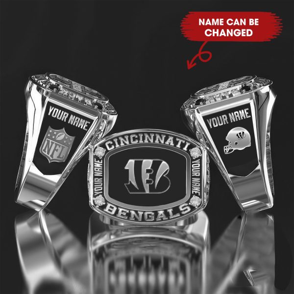 Customize Your Name With Cincinnati Bengals Ring High Quality 925 Sterling Silver | 18K Gold | 18K Rose Gold