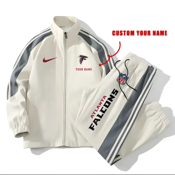 Atlanta Falcons Football Unisex Style Versatile Sports Set Jacket And Pants Ver 2