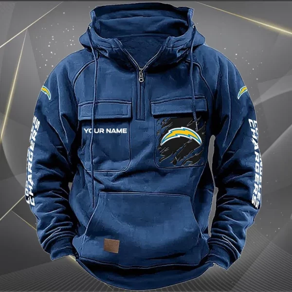 Customize Your Name With Los Angeles Chargers Hoodie V01