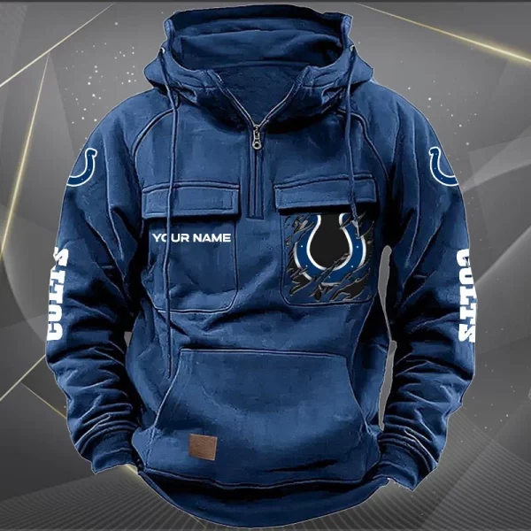 Customize Your Name With Indianapolis Colts Hoodie V01