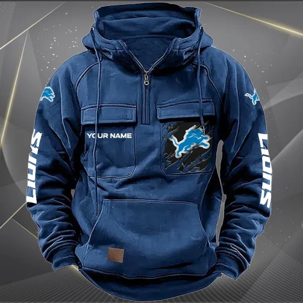 Customize Your Name With Detroit Lions Hoodie V01