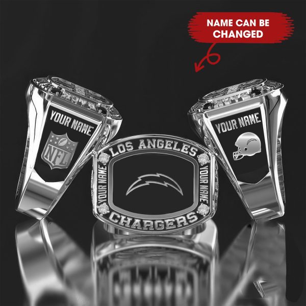 Customize Your Name With Los Angeles Chargers Ring High Quality 925 Sterling Silver | 18K Gold | 18K Rose Gold