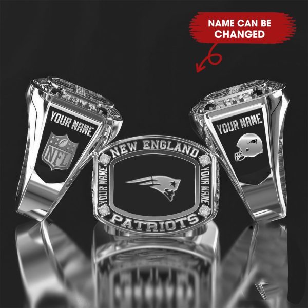 Customize Your Name With New England Patriots Ring High Quality 925 Sterling Silver | 18K Gold | 18K Rose Gold