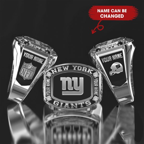 Customize Your Name With New York Giants Ring High Quality 925 Sterling Silver | 18K Gold | 18K Rose Gold