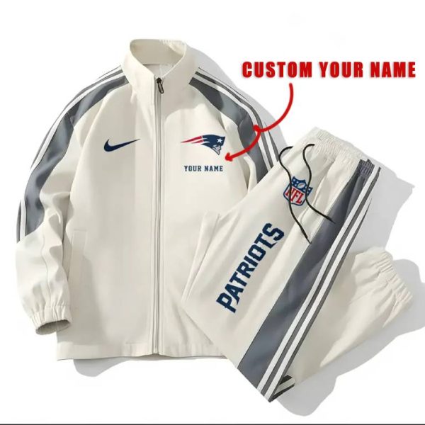 New England Patriots Football Unisex Style Versatile Sports Set Jacket And Pants Ver 2