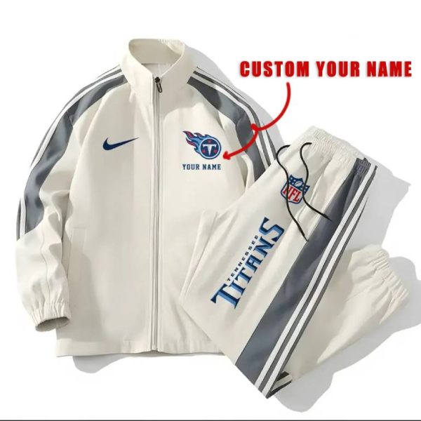 Tennessee Titans Football Unisex Style Versatile Sports Set Jacket And Pants Ver 2